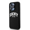 DKNY DKHMP15LSNYACH iPhone 15 Pro6.1 czarny/black hardcase Liquid Silicone White Printed Logo MagSafe